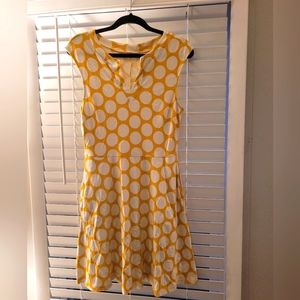 Yellow polka dot dress
